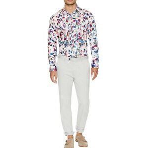 Robert Graham Classic Fit Magical Island Button Up Shirt XL Abstract Art to Wear